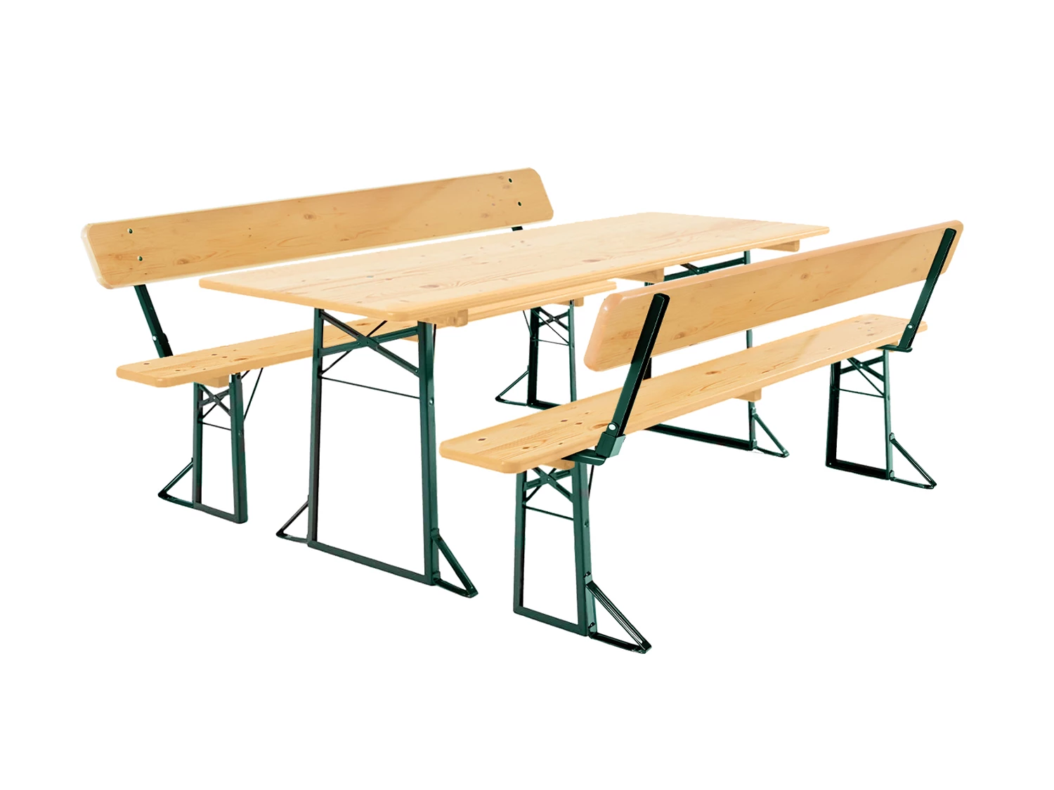 The Classic | Wide | Relaxed Benches | Natural & Green