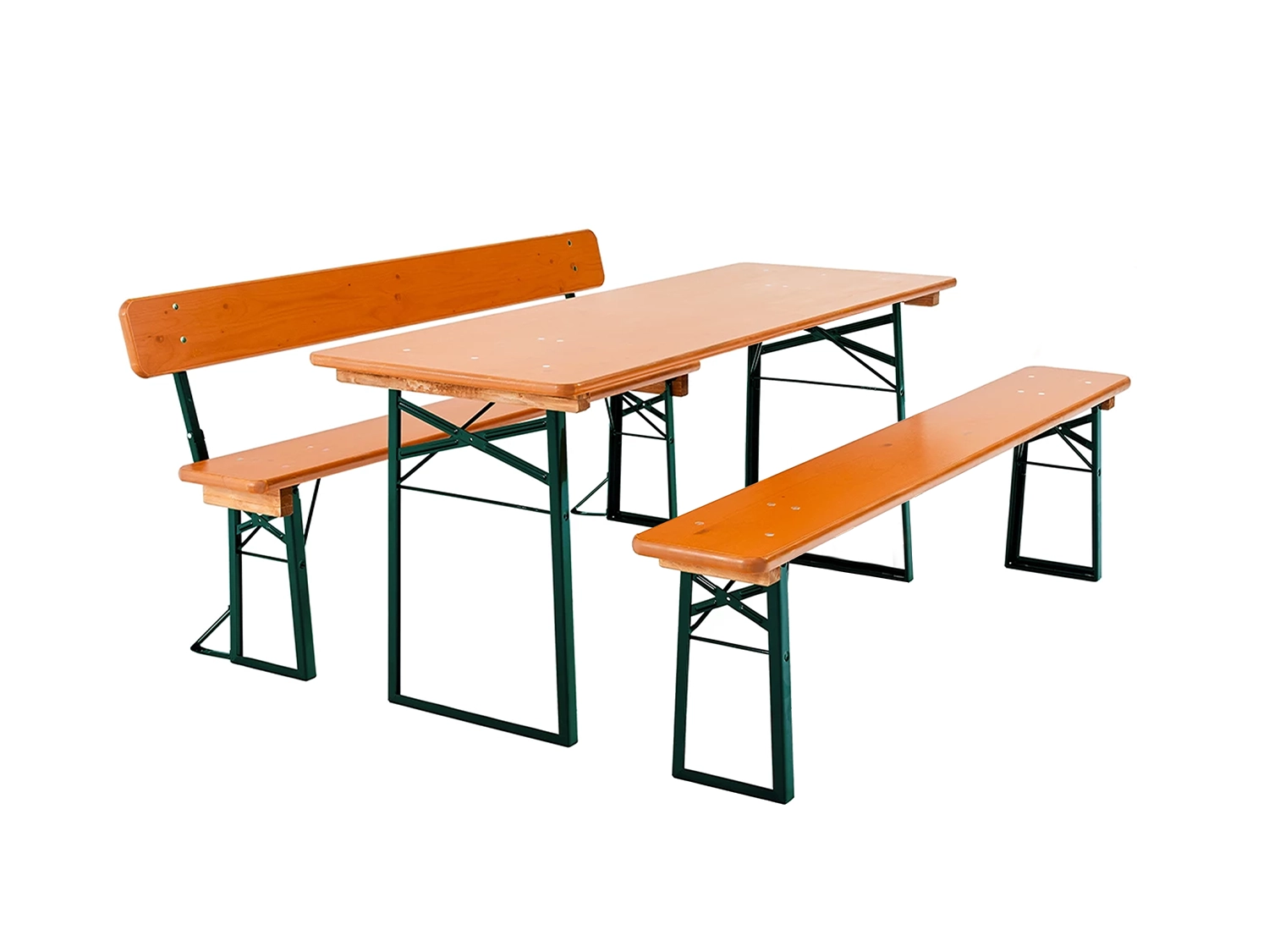 The Classic | Narrow | Combo Benches | Brown & Green